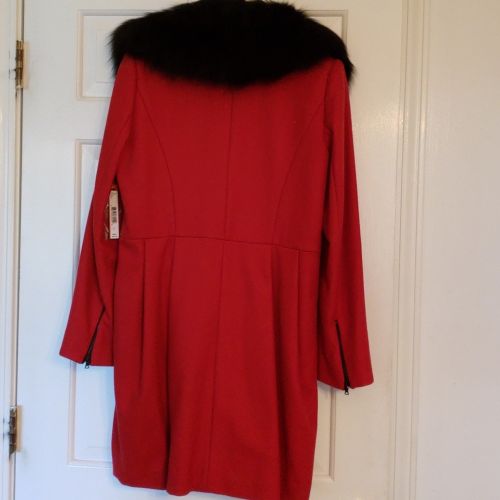 NWT! Alice + Olivia wool coat with fox fur collar - Picture 8 of 8